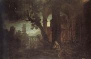 Claude Lorrain Landscape with the Temptations of St.Anthony Abbot oil on canvas